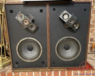 Vintage Full Range Microstatic Speakers by Micro Acoustics