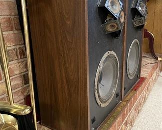 Vintage Full Range Microstatic Speakers by Micro Acoustics