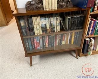 MCM Glass Front Book Display Case