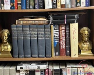 Abraham Lincoln Bookends and Book Sets