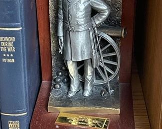 Vintage Danbury Mint Grant and Lee Civil War Bookends