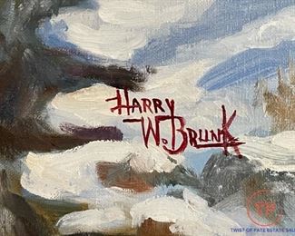 Original Oil on Canvas by HARRY W BRUNK