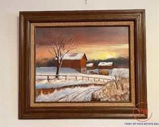 Original Oil on Canvas by HAROLD WILKINS