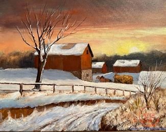 Original Oil on Canvas by HAROLD WILKINS