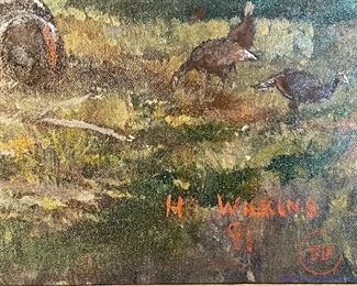 Large Original Oil on Canvas by HAROLD WILKINS