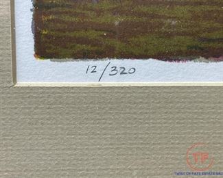 Limited Edition Signed Serigraph "Winter Window - Fresh Snow" by TOM BARTEK