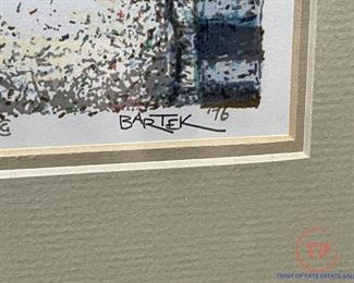 Limited Edition Signed Serigraph "October Still Life" by TOM BARTEK