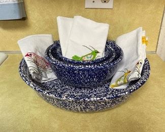 DORANNE Spongeware Bowls