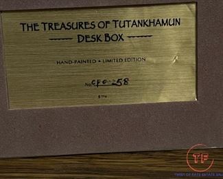 FRANKLIN MINT Limited Edition Tutankhamun  Sarcophagus Desk Box
