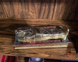 FRANKLIN MINT Limited Edition Tutankhamun  Sarcophagus Desk Box
