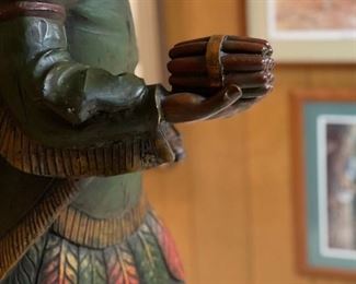 Vintage 6' Cigar/Tobacco Store Indian Chief Statue 