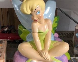 Tinkerbell cookie jar