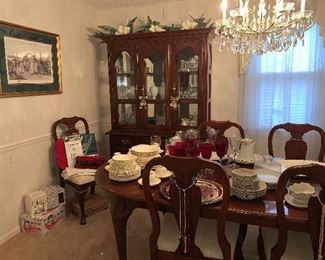 Dining room table and chairs $600