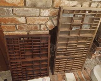 Vintage Printers Trays