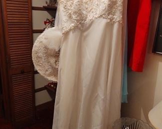 Wedding Dress & Hat & Veil