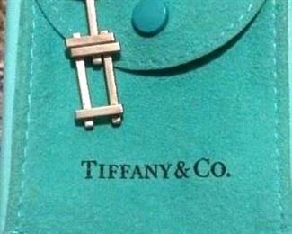 Tiffany & Co. Axis Pendant 16” Necklace  - designed by - Frank Gehry with pouch and box...