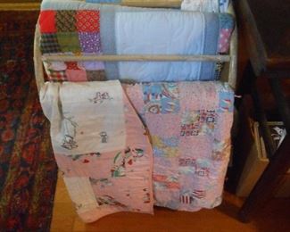 Several quilts