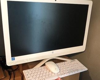 Computer with wireless mouse and keyboard 