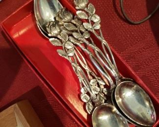 Old Sterling Silver Demitasse Spoons