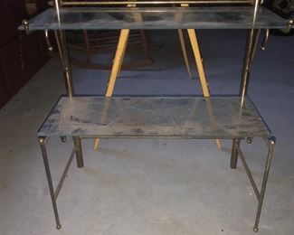 Antique Metal/glass plant stand