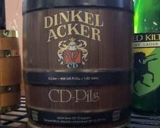 RARE Vintage Dinkel Acker CD Pils Barrel Bank $45 

