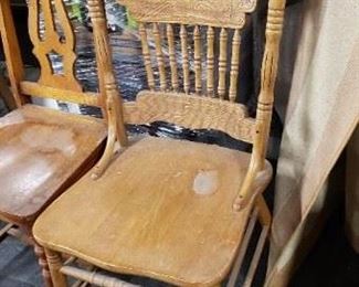 Vintage Solid Wood Side Chair $45 