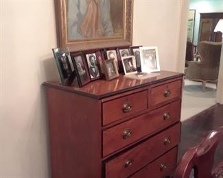 View of the Biedermeier chest we are trying to document.