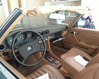 Interior of the 1981 convertible.