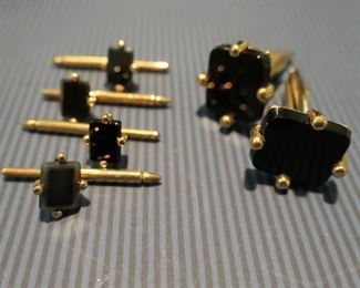 Tux cuff links and shirt studs