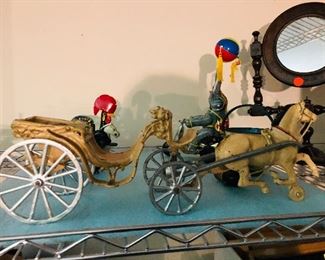 Iron/Metal Carriage with horse