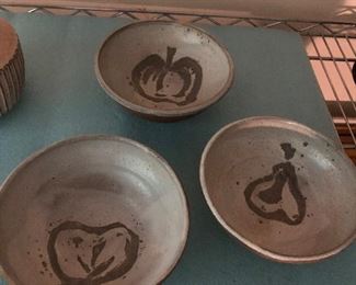 Studio pottery bowls