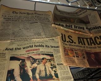 Vintage newspapers