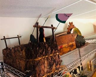 Handmade Baskets and Pyrography boxes