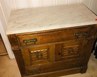 Marble top Nightstand 