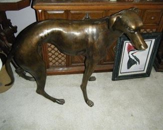 Big bronze dog 