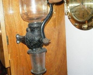 Old time coffee grinder.there is one out in the garage as well.  