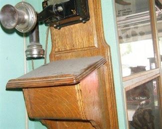 Oak Wall Phone