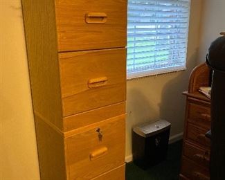 2 stackable file cabinets