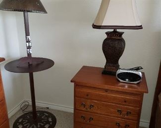 Nightstand & Lamps