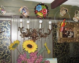 Great party atmosphere with fun mid century Czech decor in the basement!