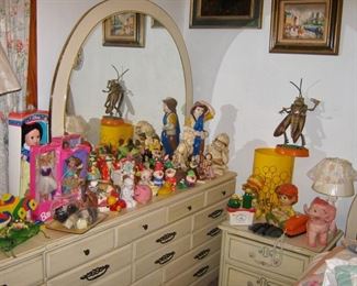 Vintage children's toys and figures