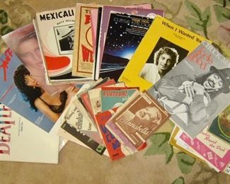 Sheet music old and new
