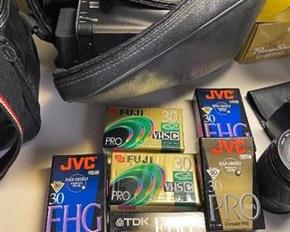 JVC Camcorder and still sealed tapes 