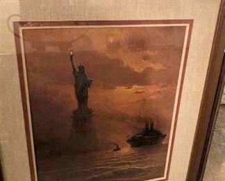 Statue of Liberty by G. Harvey - signed and numbered