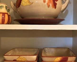 "Fall Leaves" Earthenware by Noble Excellence