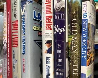 Books on sports (Some are autographed.)