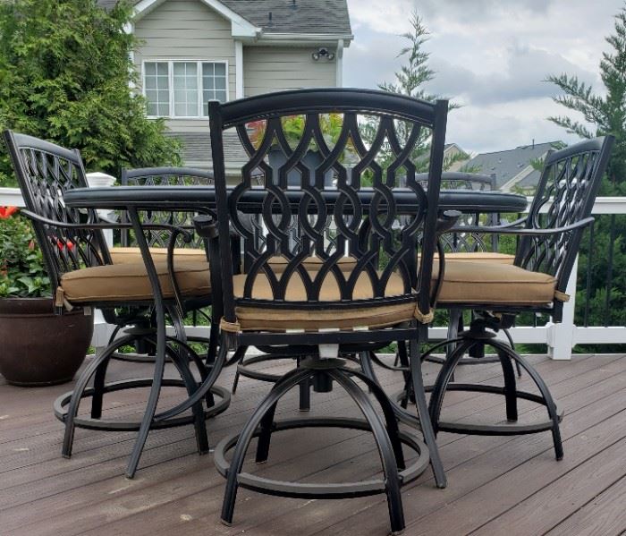 Wrought Iron Patio Deck Set