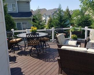 Wrought Iron Patio Heavy Deck Set A