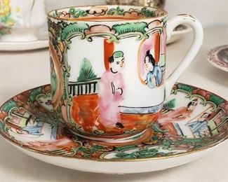 Asian Tea Cup and Saucer