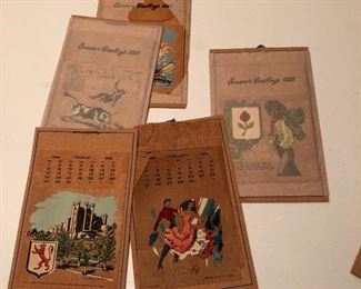 vintage 1964- 1968 cork calendars. Some used and Some new